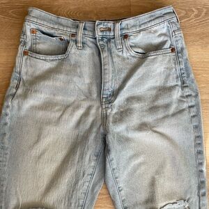 Madewell Women's Boyfriend Jeans in Light Gray